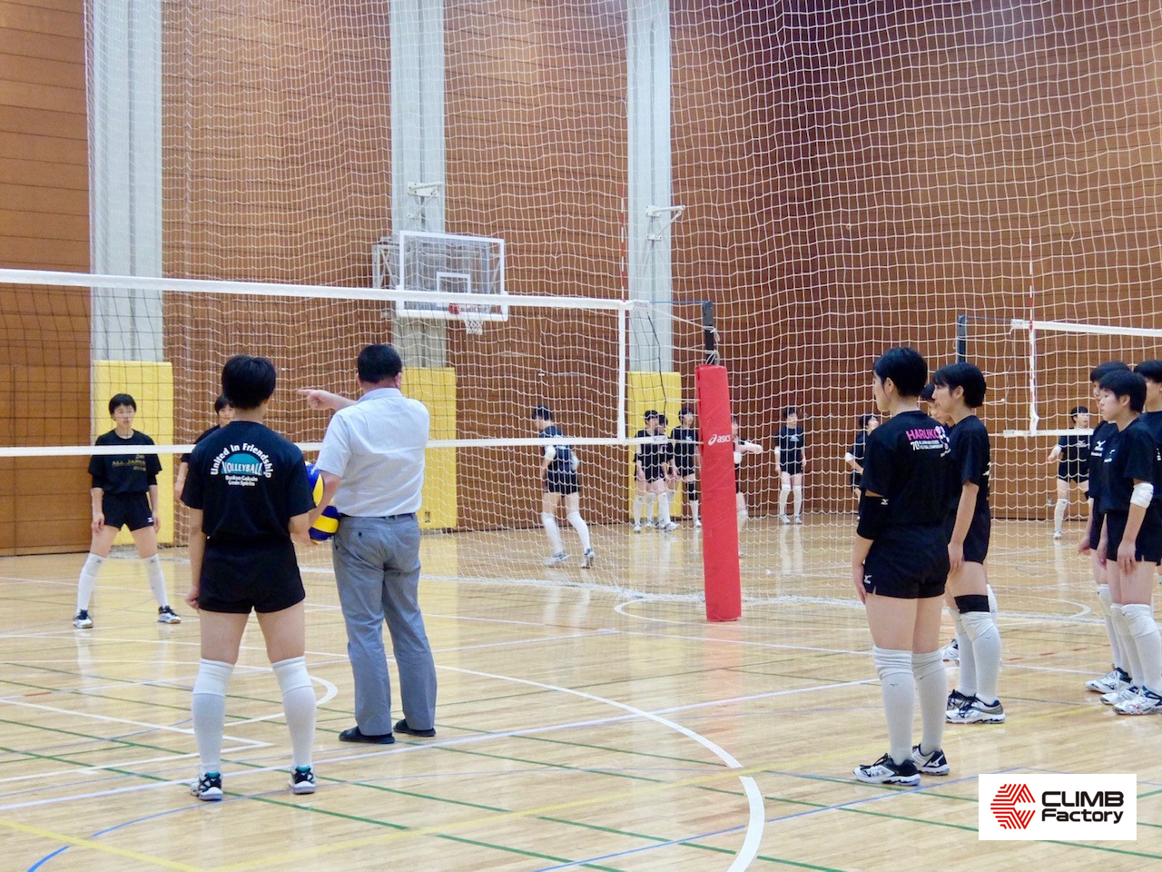 文京学院大学女子高等学校女子バレーボール部練習風景