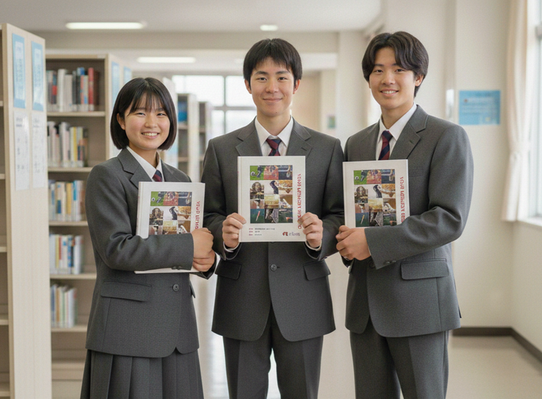 卒業冊子の画面イメージ